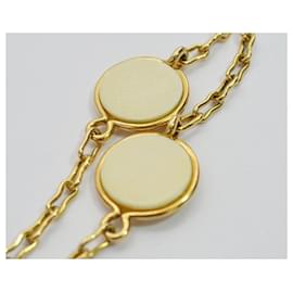 Van Cleef & Arpels-Van Cleef & Arpels Halskette mit Anhänger aus Gelbgold und Elfenbein-Gelb