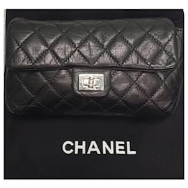 Chanel-Einheitliche Chanel-Gürteltasche / Tasche-Schwarz,Silber