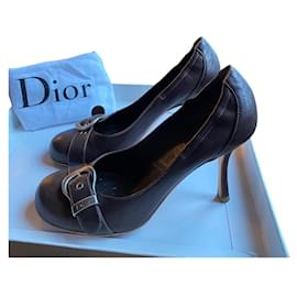 Christian Dior-Tacones-Marrón oscuro