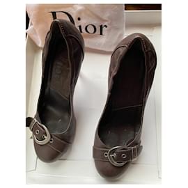 Christian Dior-Heels-Dark brown