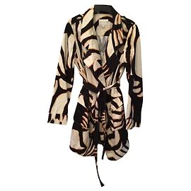Roberto Cavalli Gabardina Estampado de cebra