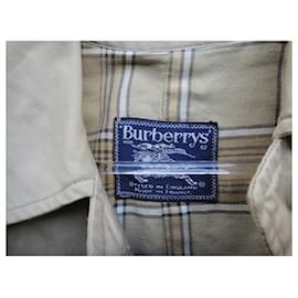 Burberry-Burberry Vintage Damen Regenmantel 60's größe 36 Hergestellt in Frankreich-Beige