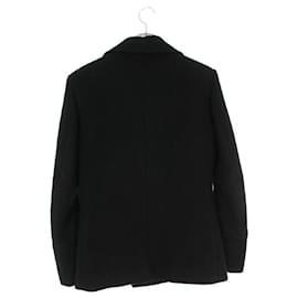 Balmain-[Used] BALMAIN　 Metal button Melton pea coat (Black) [BS99] [Men]-Black