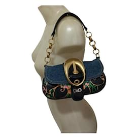 Dolce & Gabbana-Bolso de piel con estampado floral D&G-Multicolor