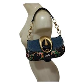 Dolce & Gabbana-D&G borsa pelle fantasia floreale-Multicolore