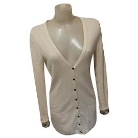 Burberry Brit Cardigan cachemire Burberry Blanc