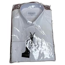 Camicia Yves Saint Laurent Bianca in Cotone Bianco