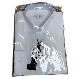 Camisa Yves Saint Laurent Branca de Algodão Branco