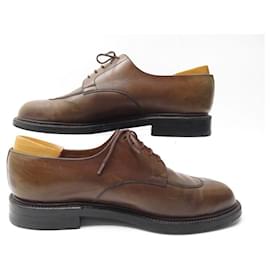 JM Weston-JM WESTON DERBY HALF HUNTING SHOES 598 9E 43 LARGE BROWN LEATHER SHOES-Brown