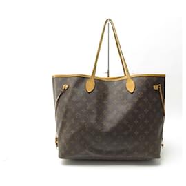 Louis Vuitton-LOUIS VUITTON NEVERFULL GM M HANDBAG40990 MONOGRAM CABAS HAND BAG CANVAS-Brown