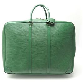 BORSA DA VIAGGIO A MANO SIRIUS LOUIS VUITTON 50 VALIGETTA IN PELLE VERDE DPI Verde