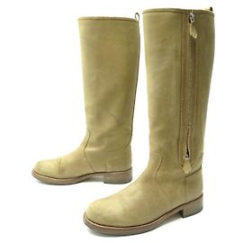 Hermès SAPATOS HERMES ETRIVIERE 41 CAMEL SUEDE BOOTS + CAIXA DE CAMELAS BOX BOOTS Caramelo