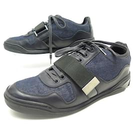 Christian Dior-MEN'S DIOR SNEAKERS SHOES 39.5 It 40.5 FR LEATHER SNEAKERS AND DEMIN SHOES-Blue