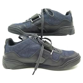 Christian Dior-MEN'S DIOR SNEAKERS SHOES 39.5 It 40.5 FR LEATHER SNEAKERS AND DEMIN SHOES-Blue