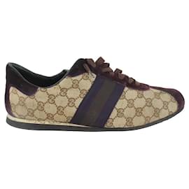 Gucci-Men's US 12.5 Monogram GG Web Sneaker-Other