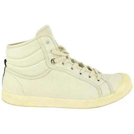 Gucci-men's 8.5 US Ivory Mystic White ssima Leather Web Sneaker-Other