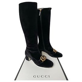 Gucci botas Preto