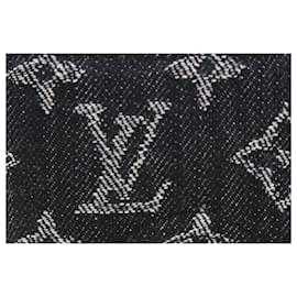 Louis Vuitton-Nigo LV Made Black Monogram Denim Pocket Organizer Card Wallet-Other