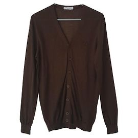 Trussardi Cardigan Braun Kaschmir und Seide M Braun