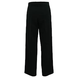 Balenciaga-Balenciaga Men's Tuxedo Trousers in Black Polyester-Black