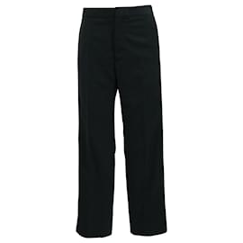 Balenciaga-Balenciaga Men's Tuxedo Trousers in Black Polyester-Black