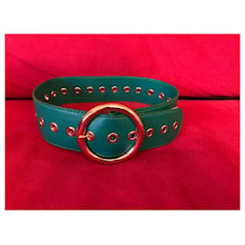Elie Saab Belts Green Gold hardware