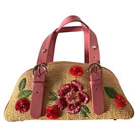 Dior Straw Handbag Beige