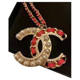 Chanel-Necklace-Red