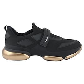 Prada-men's 11 20g064 Black x Gold Cloudbust Sneakers-Other