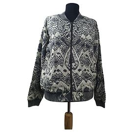 Giacca Bomber Free People Grigio Beige Beige Grigio