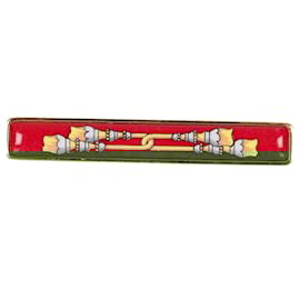 Hermès-Hermes Gold Enamel Tie Clip-Multiple colors,Golden