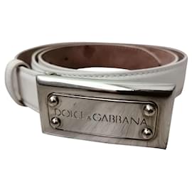 Dolce & Gabbana Gürtel Weiß