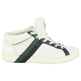 Louis Vuitton-men's 8.5 US Greenx White Damier Infini Leather Sneaker-Other