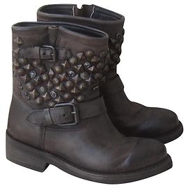 Ash Bottines Marron foncé