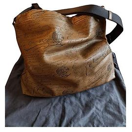 Berluti Sac cabas Pochon Scritto Moutarde