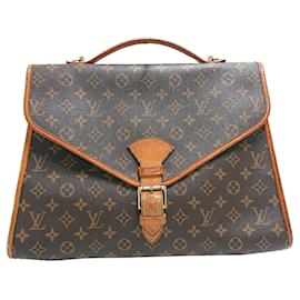 Louis Vuitton-Louis Vuitton Brown Monogram Beverly Aktentasche GM-Braun