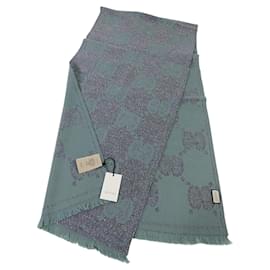 Gucci-Scarves-Silvery,Green