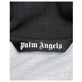 Palm Angels Croco Tracksuit Jacket in Black Polyester Black