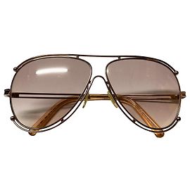 Occhiali da sole aviator Chloé Isidora in metallo Rosa
