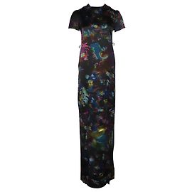 Erdem Aurelia Printed Silk Maxi Dress in Multicolor Silk Other Python print