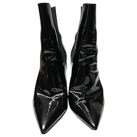 Saint Laurent-Saint Laurent Opyum Ankle Boots in Black Leather-Black