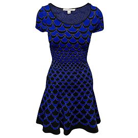Vestido Alina Diane Von Furstenberg em Blue Rayon Azul