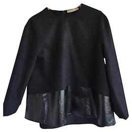 Balenciaga Black Polyester Top Black
