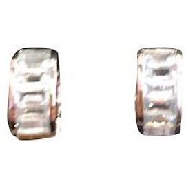Autre Marque Pendientes Aigues Marine de oro blanco Plata