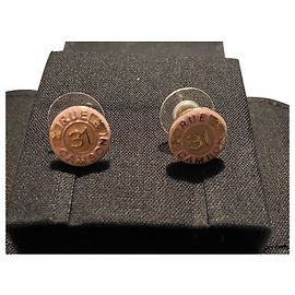 Orecchini a bottone rosa Chanel Rosa D'oro