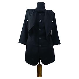 Jean Paul Gaultier black wool blazer Black