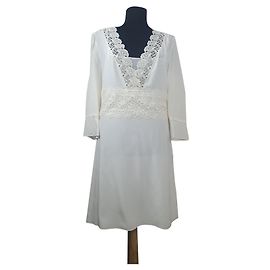 Vestido de seda Vanessa Bruno Marfim Branco Outro