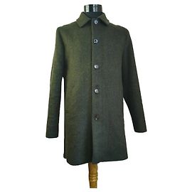 Cappotto Kenpo Samsoe & Samsoe verde in lana Verde