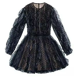 ROBE COURTE EN TULLE NOIR GIAMBATTISTA VALLI x H&M Noir