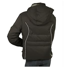 Colmar-Colmar Black Quilted Ski Winter Hooded Zipper Down Jacket size 42-Black